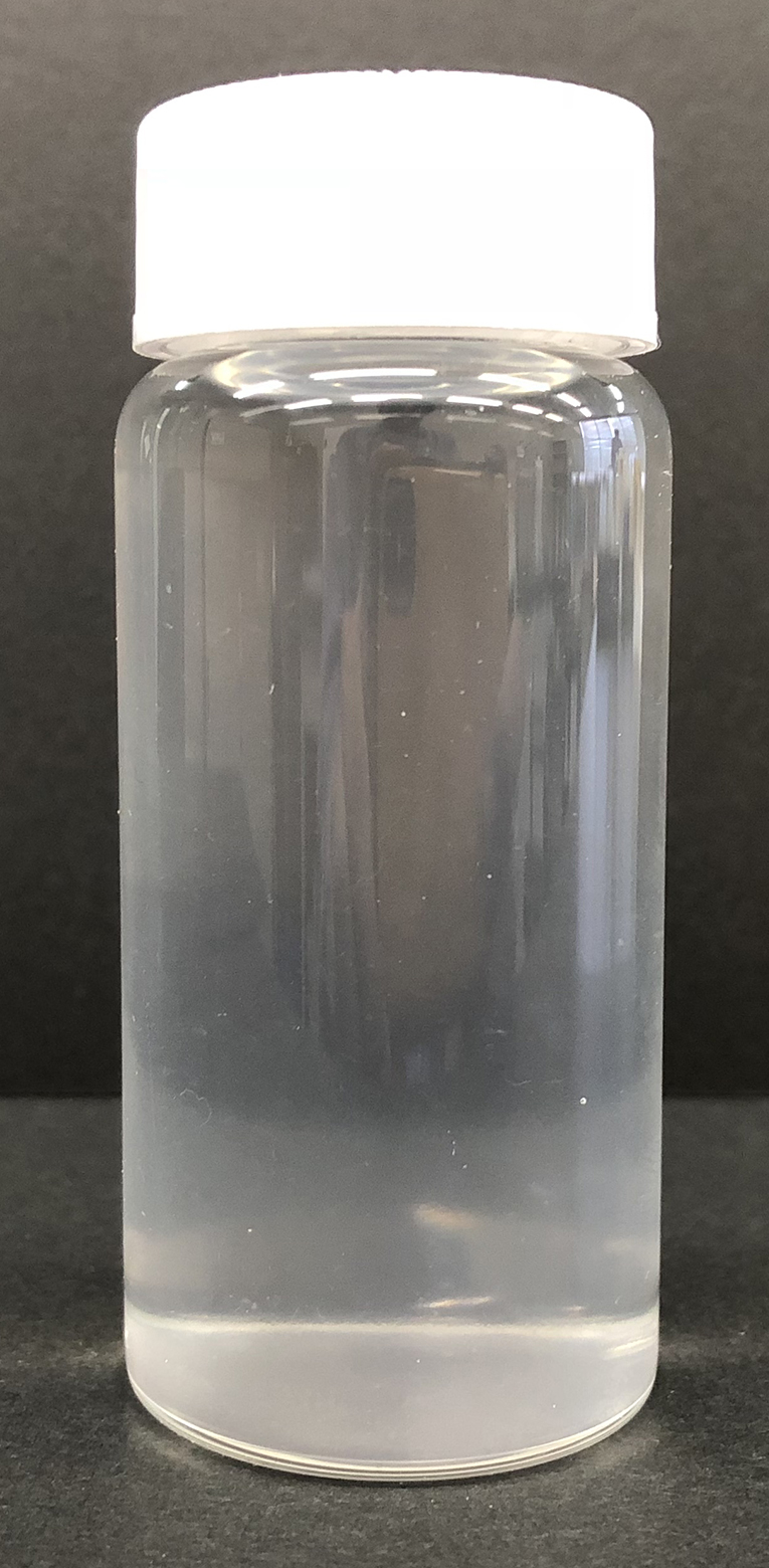 高透明度CNF ELLEX-☆と水分散液 ELLEX-Sの比較図